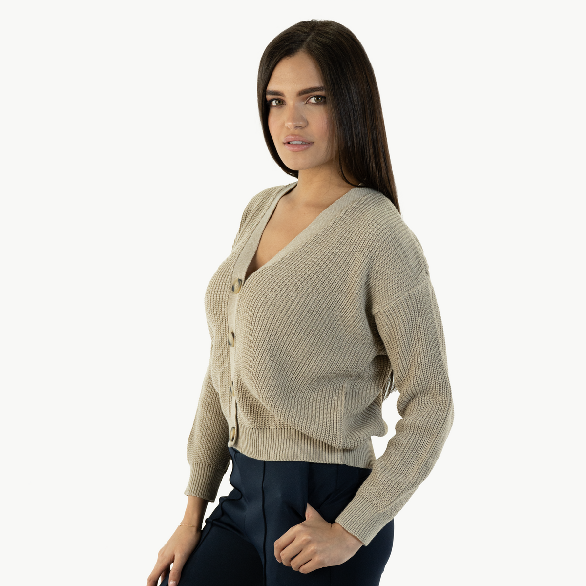 Cárdigan Elsita Manteca
