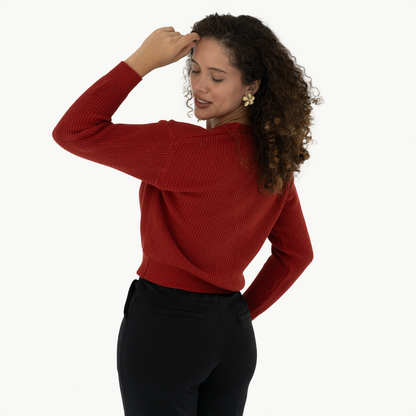 Cárdigan Elsita Rojo