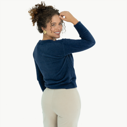 Sweater Valeria Azul Marino
