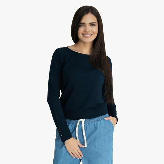 Sweater Milagros Azul Marino