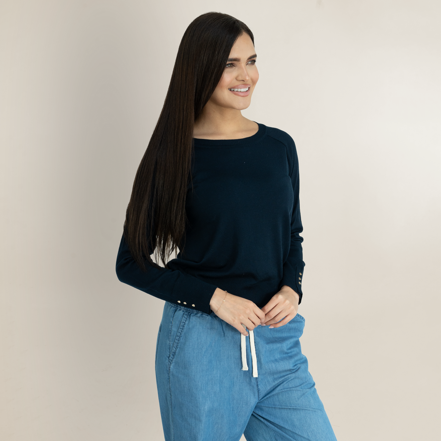 Sweater Milagros Azul Marino