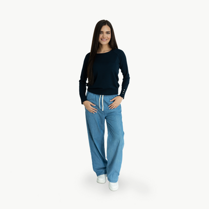 Sweater Milagros Azul Marino