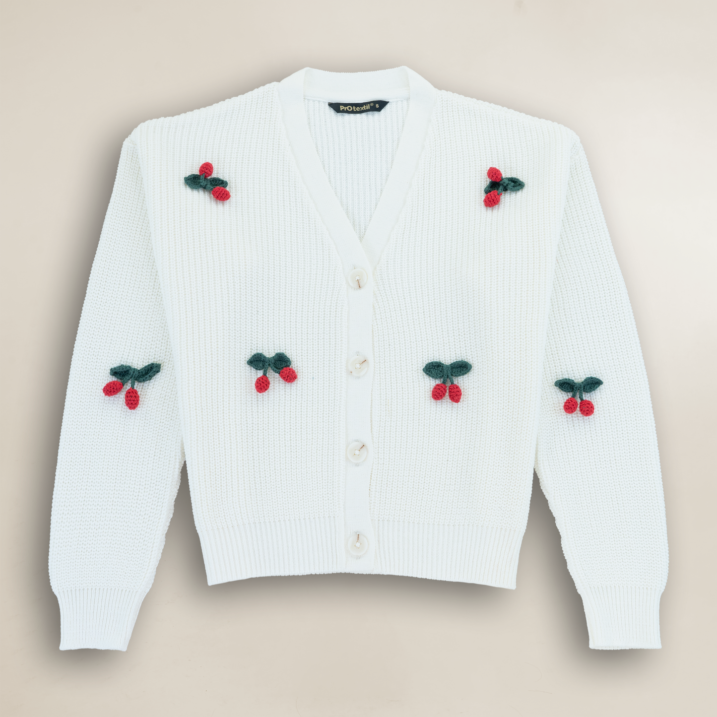 Cárdigan Cereza Blanco