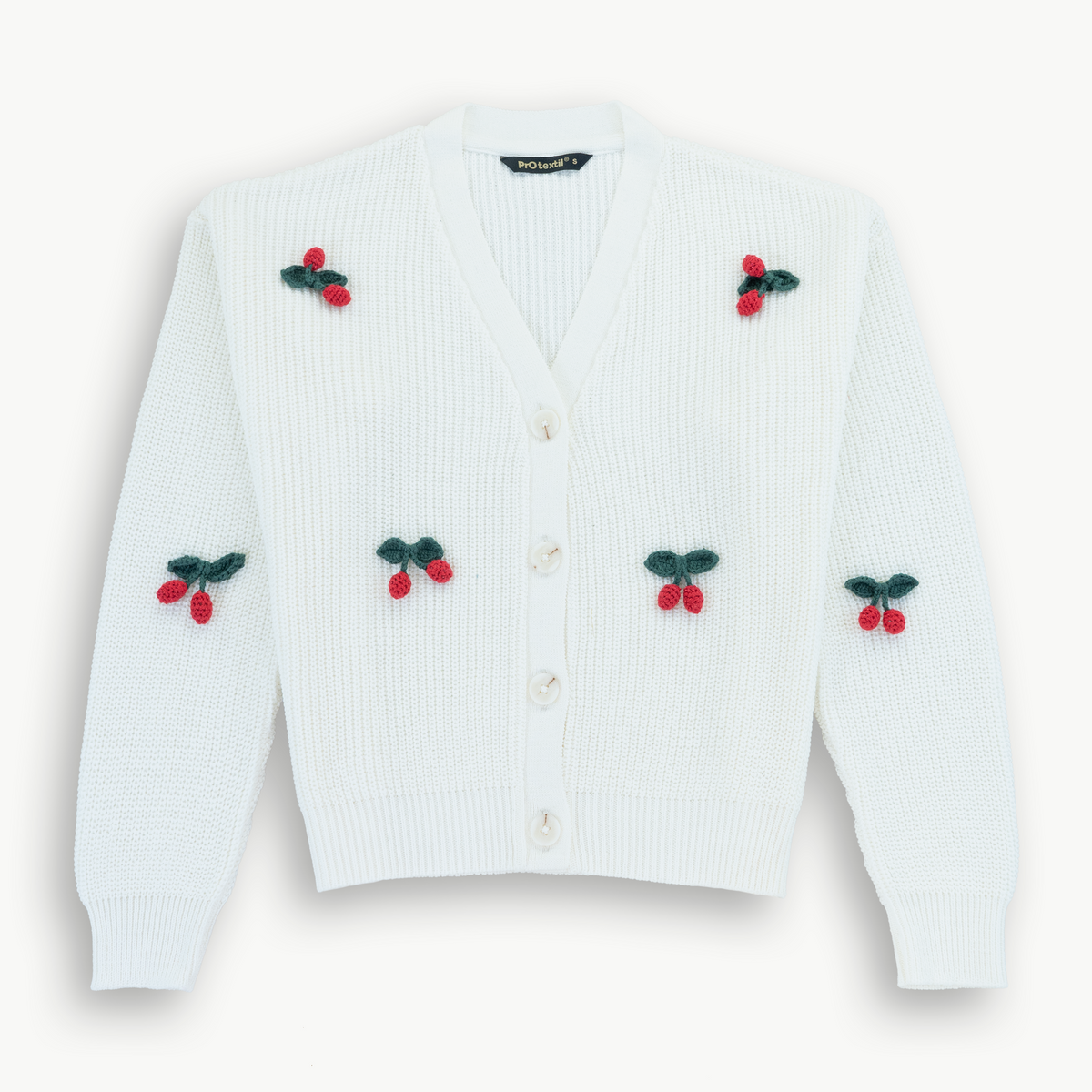Cárdigan Cereza Blanco