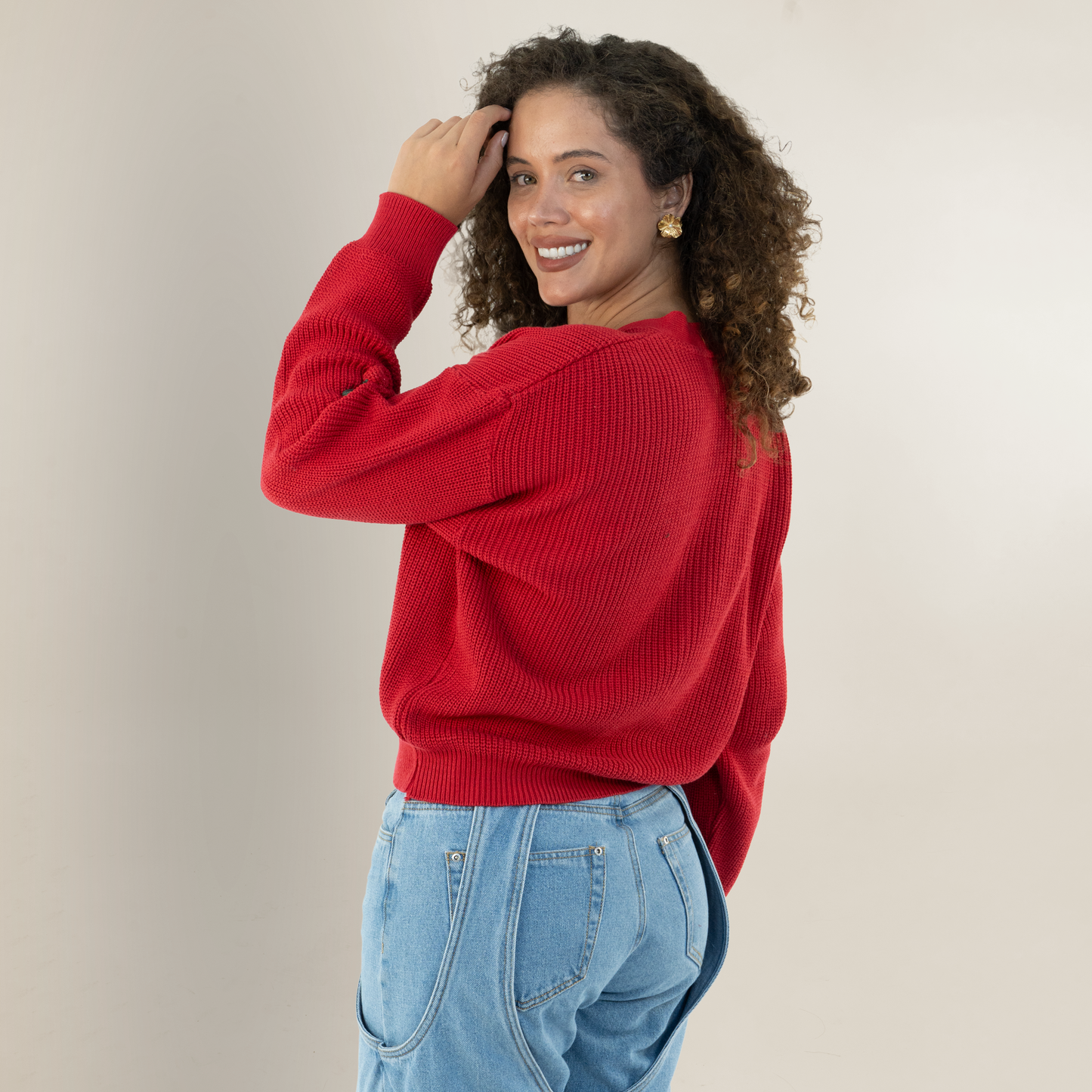 Cárdigan Cereza Rojo